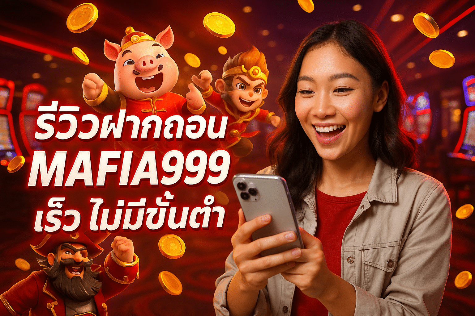 รีวิวฝากถอน MAFIA999 เร็ว ไม่มีขั้นต่ำ
